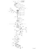 Page D Diagram and Parts List for HC-233 02001001 - 02999999 Echo Hedge Trimmer