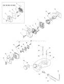 Page F Diagram and Parts List for HC-2400 Type 1E Echo Hedge Trimmer