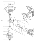 Page B Diagram and Parts List for HC-2400 Type 1E Echo Hedge Trimmer