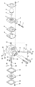 Page B Diagram and Parts List for HCA-2400 After S/N 005910 Echo Hedge Trimmer