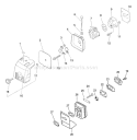 Page G Diagram and Parts List for HCA-2400 After S/N 005910 Echo Hedge Trimmer