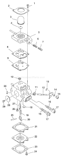 Page A Diagram and Parts List for HCA-2400 Type 1E Echo Hedge Trimmer