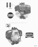 Page M Diagram and Parts List for HCA-261 02001001 - 02999999 Echo Hedge Trimmer