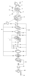 Part Location Diagram of A021000241 Echo Carburetor-Wyj-276