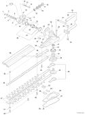 Page L Diagram and Parts List for HCA-260 07001001 - 07999999 Echo Hedge Trimmer