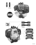 Part Location Diagram of X503001220 Echo Label - Model -- Hca-261