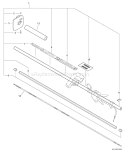 Page R Diagram and Parts List for HCA-260 07001001 - 07999999 Echo Hedge Trimmer