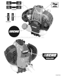 Page K Diagram and Parts List for HCA-265 S71712001874 - S71712999999 Echo Hedge Trimmer