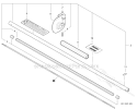 Main Pipe Assembly, Driveshaft Diagram and Parts List for HCA-266 T43213001001-T43213999999 Echo Hedge Trimmer