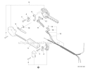 Control Handle, Control Cable Assembly Diagram and Parts List for HCA-266 T43213001001-T43213999999 Echo Hedge Trimmer