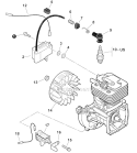 Flywheel, Ignition Diagram and Parts List for HCA-266 T43213001001-T43213999999 Echo Hedge Trimmer