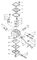 Page A Diagram and Parts List for K-3W  Echo Trimmer
