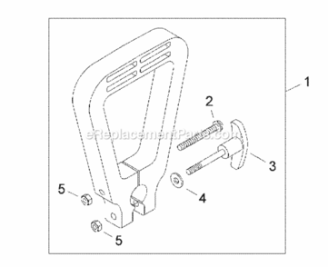 Handle Diagram and Parts List for LE242  Echo Edger