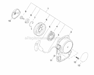 Starter Diagram and Parts List for LE242  Echo Edger