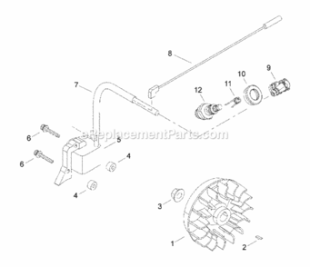 Flywheel_Ignition Diagram and Parts List for LE242  Echo Edger
