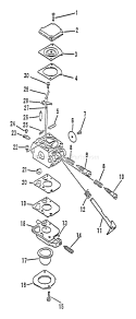 Page A Diagram and Parts List for LHB-2100 003001-005850 Echo Leaf Blower / Vacuum