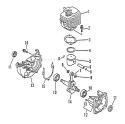 Page B Diagram and Parts List for LHB-2100 003001-005850 Echo Leaf Blower / Vacuum