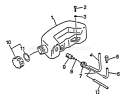 Page C Diagram and Parts List for LHD-1700 After S/N 004338 Echo Hedge Trimmer