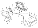 Part Location Diagram of 17809005860 Echo Locknut, Throttle Control