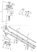 Page D Diagram and Parts List for LHS-3050 After S/N 001001 Echo Hedge Trimmer