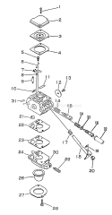 Page A Diagram and Parts List for LHS-4050 After S/N 001001 Echo Hedge Trimmer