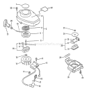Page F Diagram and Parts List for LHS-4050 After S/N 001001 Echo Hedge Trimmer