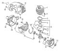 Page C Diagram and Parts List for LST-2100 001001-003000 Echo Trimmer