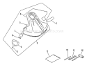 Page G Diagram and Parts List for LST-2100 001001-003000 Echo Trimmer