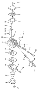 Page A Diagram and Parts List for LST-2450 After S/N 008000 Echo Trimmer