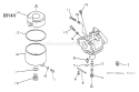 Page B Diagram and Parts List for M14VB2Z0 M14V B2Z0 Echo Lawn Mower