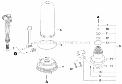 Part Location Diagram of CN011030 Echo Washer