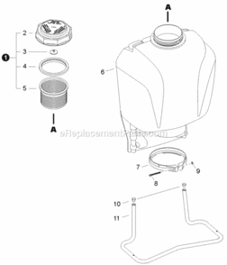 Part Location Diagram of CN011013 Echo Screw, Clamp
