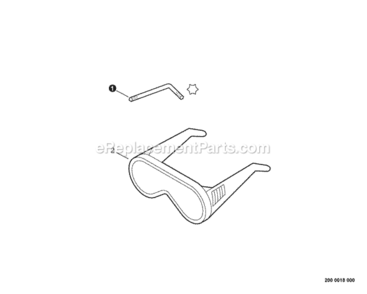 Tools Diagram and Parts List for PAS-225VPB S86813001001 - S86813012000 Echo Trimmer