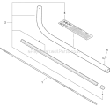 Driveshaft, Pipe Assembly, And Edger Attachment Diagram and Parts List for PAS-225 S59511001001-S59511003000 Echo Trimmer