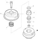 Srm Echomatic Pro Head Diagram and Parts List for PAS-225 S59511001001-S59511003000 Echo Trimmer