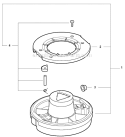 2-Line Rapid Loader Head Diagram and Parts List for PAS-225 S59511001001-S59511003000 Echo Trimmer