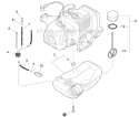 Fuel System Diagram and Parts List for PAS-225 S59511001001-S59511003000 Echo Trimmer