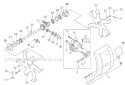 Tiller - Cultivator Attachment Diagram and Parts List for PAS-225 S59511003001-S59511999999 Echo Trimmer