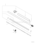 Power Pruner - Main Pipe, Driveshaft, And Sawing Chains Diagram and Parts List for PAS-225 S59511003001-S59511999999 Echo Trimmer