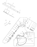 80 Tooth Brushcutter Attachment Diagram and Parts List for PAS-225 S59511003001-S59511999999 Echo Trimmer
