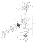 Carburetor - Rb-K93 Diagram and Parts List for PAS-225 S59612001001-S59612022000 Echo Trimmer