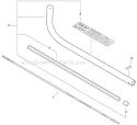 Main Pipe Assembly, Flexible Driveshaft - Edger Diagram and Parts List for PAS-225 S59612001001-S59612022000 Echo Trimmer