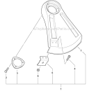 Plastic Shield Diagram and Parts List for PAS-225 S59612001001-S59612022000 Echo Trimmer
