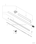 Power Pruner Attachment - Main Pipe, Driveshaft, Guide Bars, And Sawing Chains Diagram and Parts List for PAS-225 S59612001001-S59612022000 Echo Trimmer