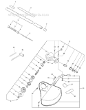 80 Tooth Brushcutter Attachment Diagram and Parts List for PAS-225 S59612001001-S59612022000 Echo Trimmer