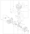 Engine, Short Block - Sb1096 Diagram and Parts List for PAS-225 S59612001001-S59612022000 Echo Trimmer