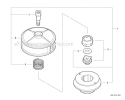 Cutting Heads - Srm Echomatic Head Diagram and Parts List for PAS-225 S59612001001-S59612022000 Echo Trimmer
