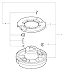 Cutting Heads - 2-Line Rapid Loader Head Diagram and Parts List for PAS-225 S59612001001-S59612022000 Echo Trimmer