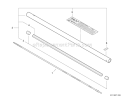 Main Pipe Assembly, Flexible Driveshaft - Grass Trimmer Diagram and Parts List for PAS-225 S59612022001-S59612999999 Echo Trimmer