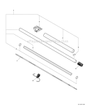 Main Pipe, Driveshaft, Guide Bars, And Sawing Chains Diagram and Parts List for PAS-225 S59612022001-S59612999999 Echo Trimmer